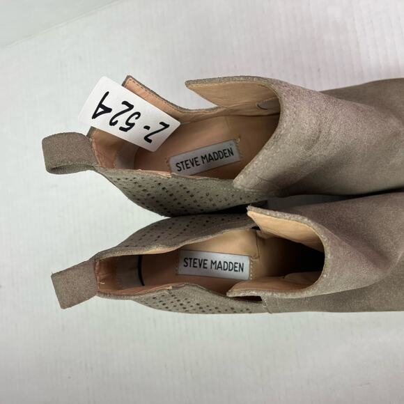 Steve Madden Boots Women's Size 9 M Taupe Suede Ankle Booties Norelle 0281 Boho - Picture 13 of 13